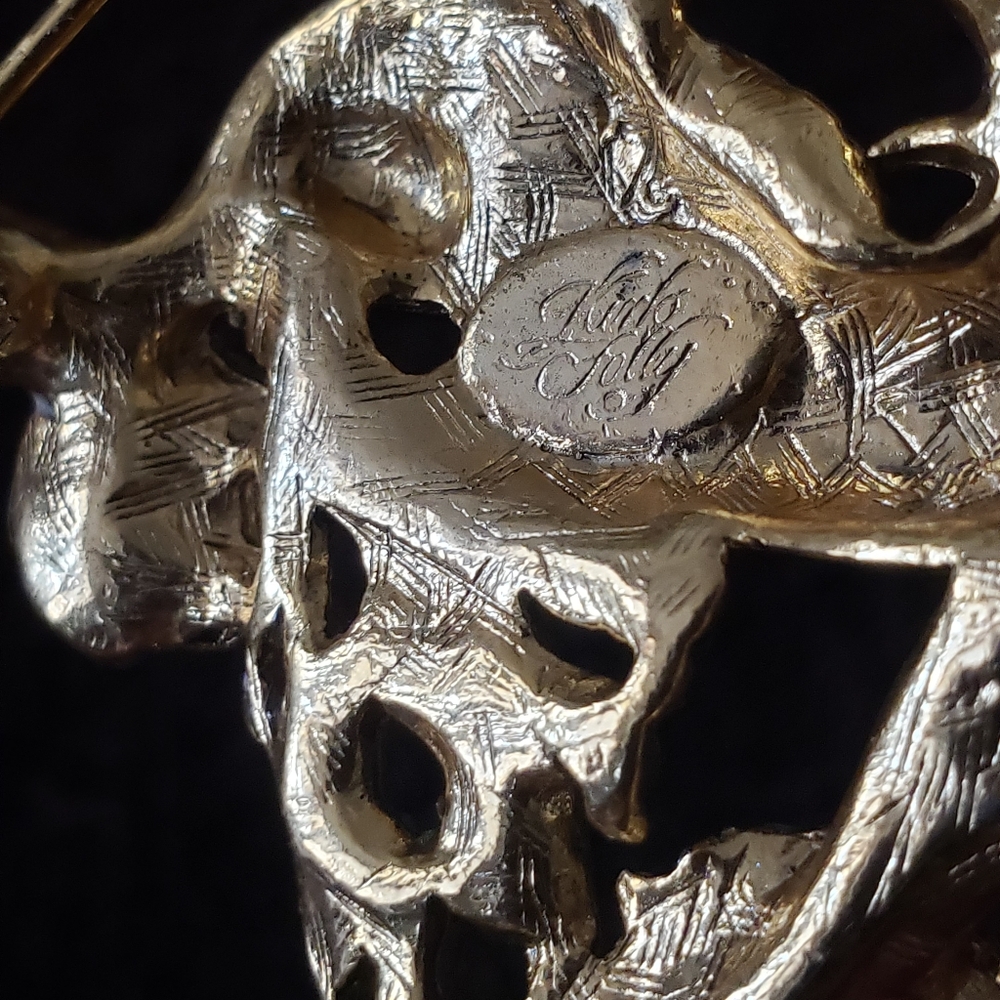 Vintage Kirk's Folly Morning Glory Brooch - Picture 7 of 10